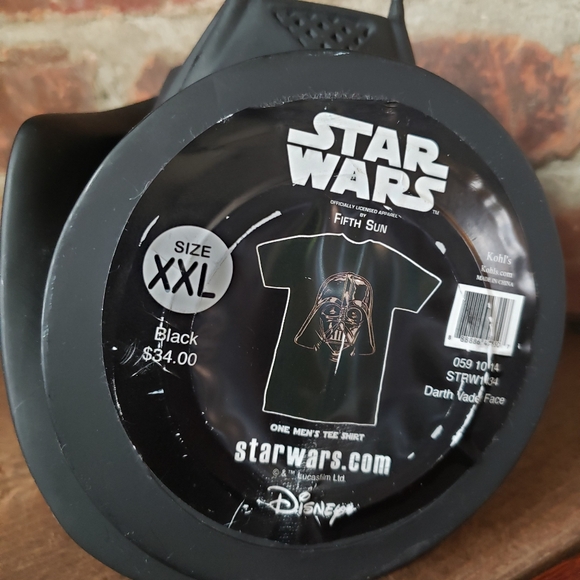 Star Wars Darth Vader Helmet Head W/ XXL T-Shirt - Picture 4 of 4